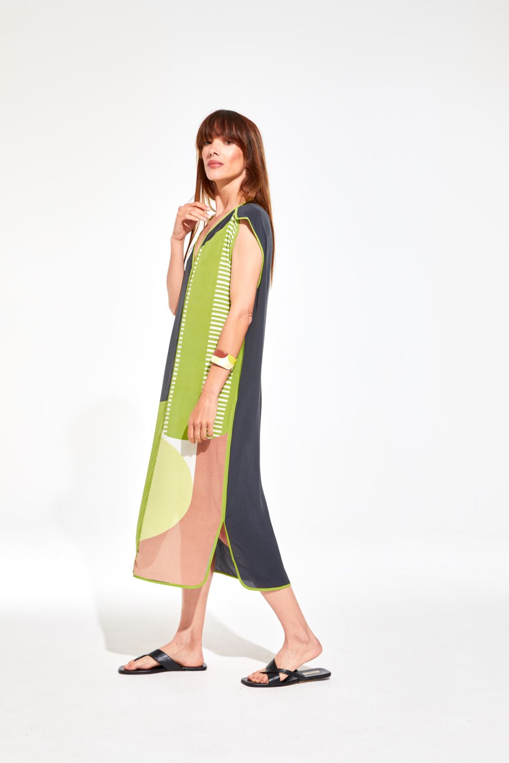 Robe Raf Abstract Lime