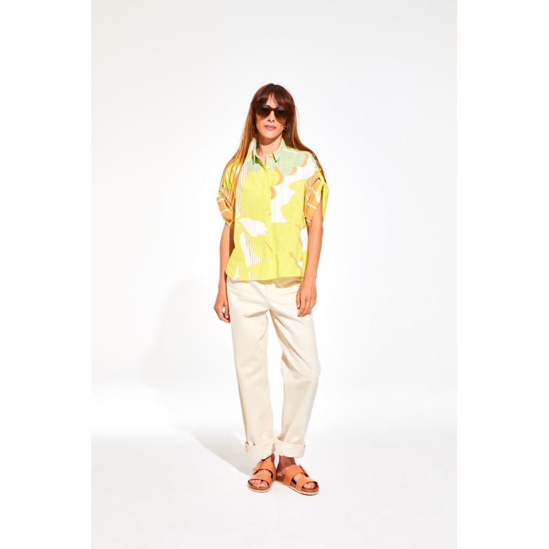 Andrew Anemone Lime Shirt