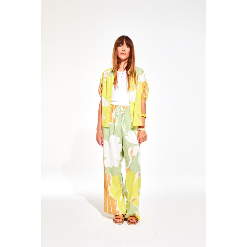 Andrew Anemone Lime Shirt