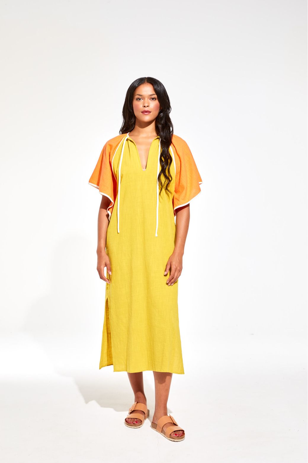 Robe Beth Zephyr Orange Kaki