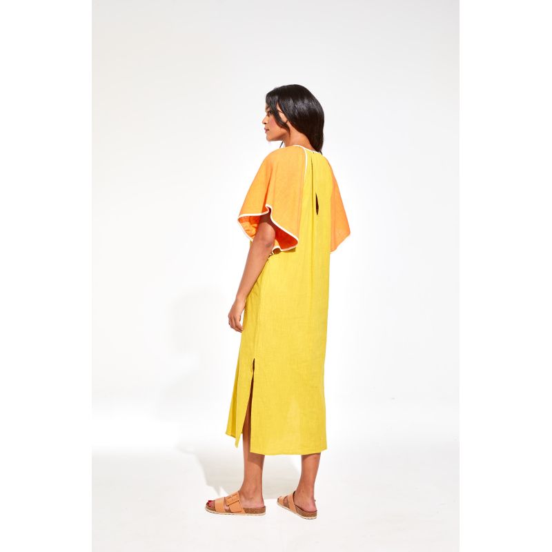 Beth Zephyr Orange Khaki Dress