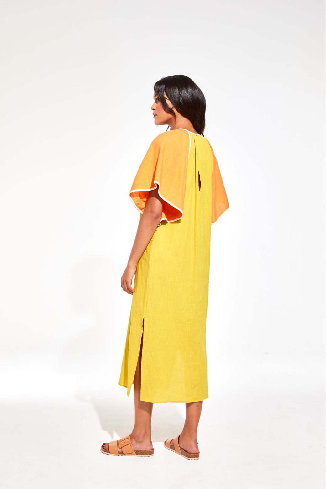 Robe Beth Zephyr Orange Kaki