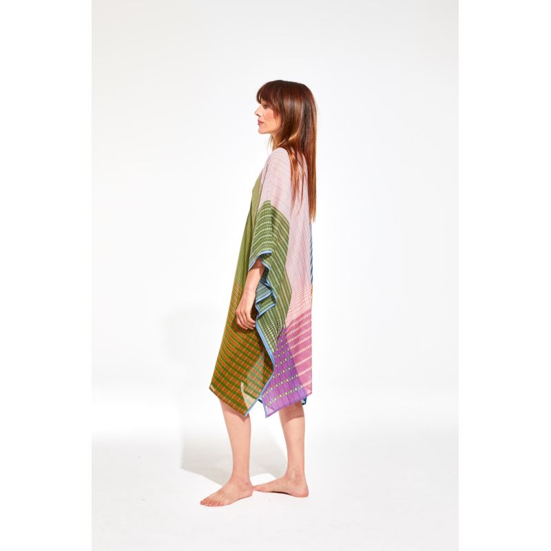 Jason Vibrant Blue Purple Short Beach Dress