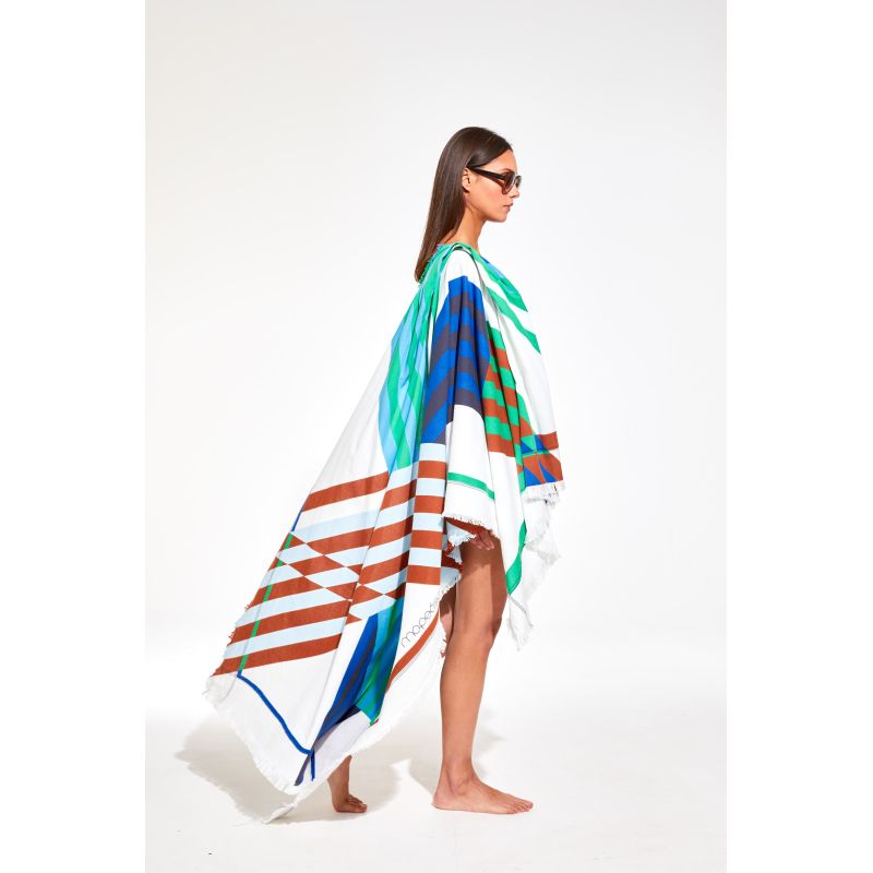 Shibuya Blue Beach Towel