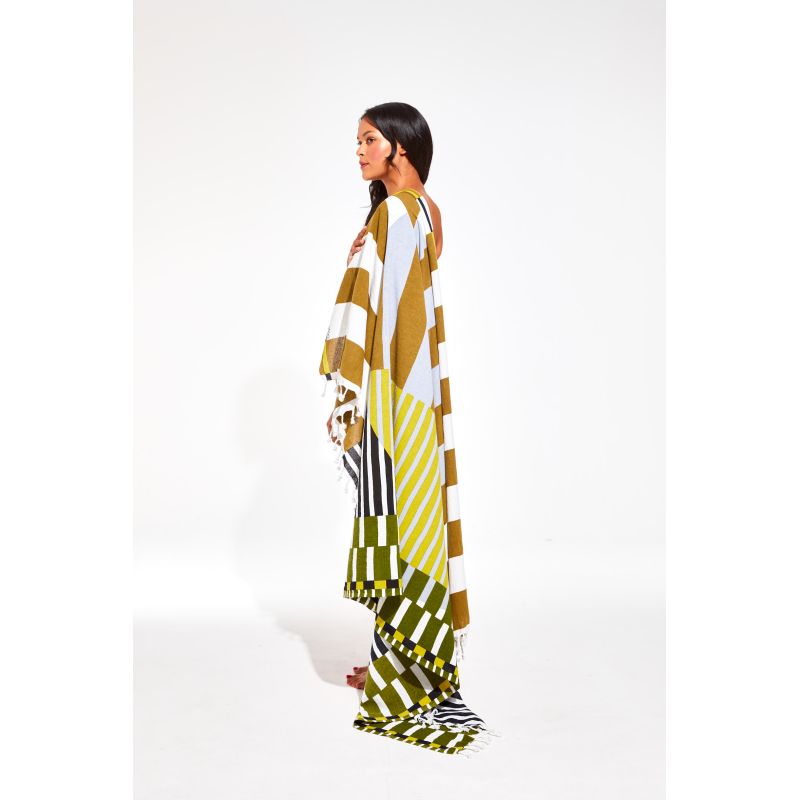 Drap De Plage Sol Kaki