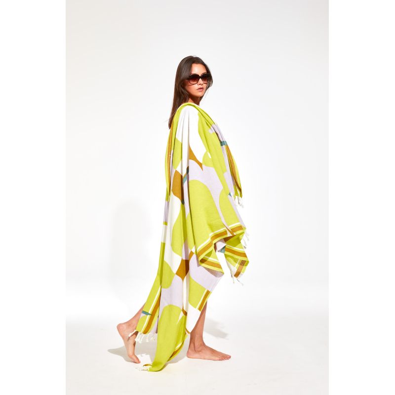 Chance Lime Beach Towel