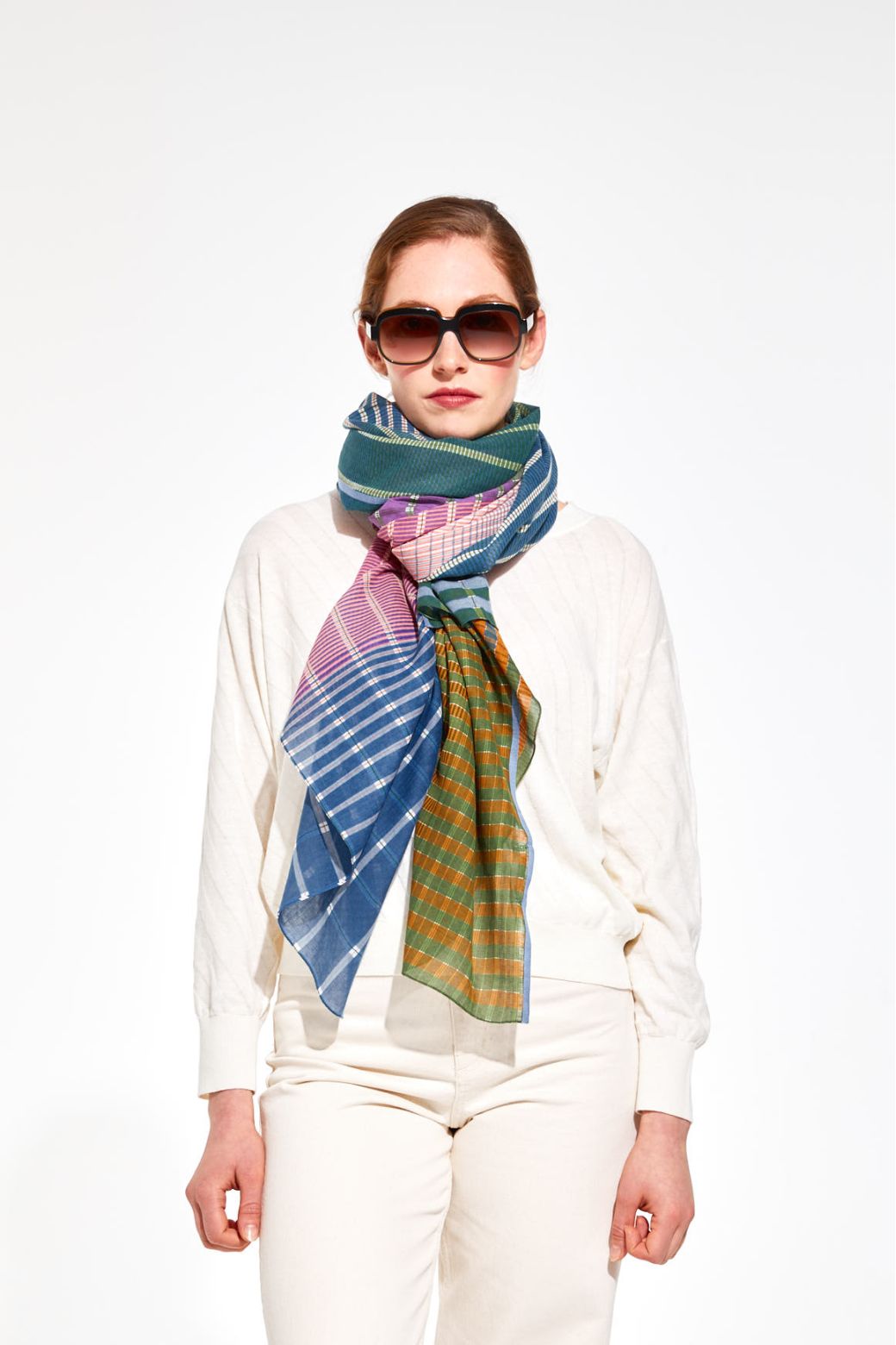 Foulard Vibrant Bleu Violet