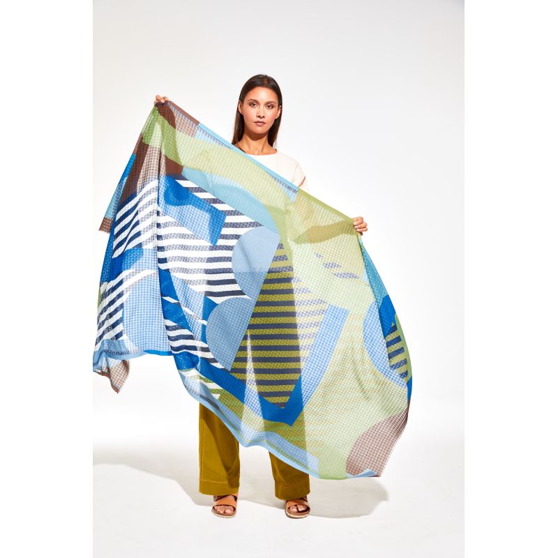 Carte Postale Blue Scarf