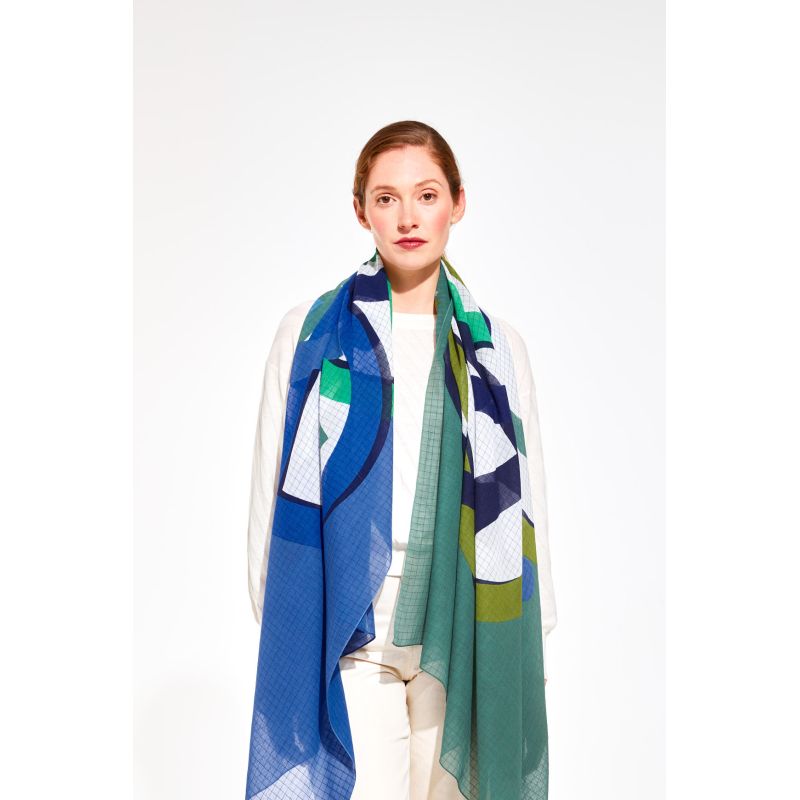 Icone Green Blue Scarf