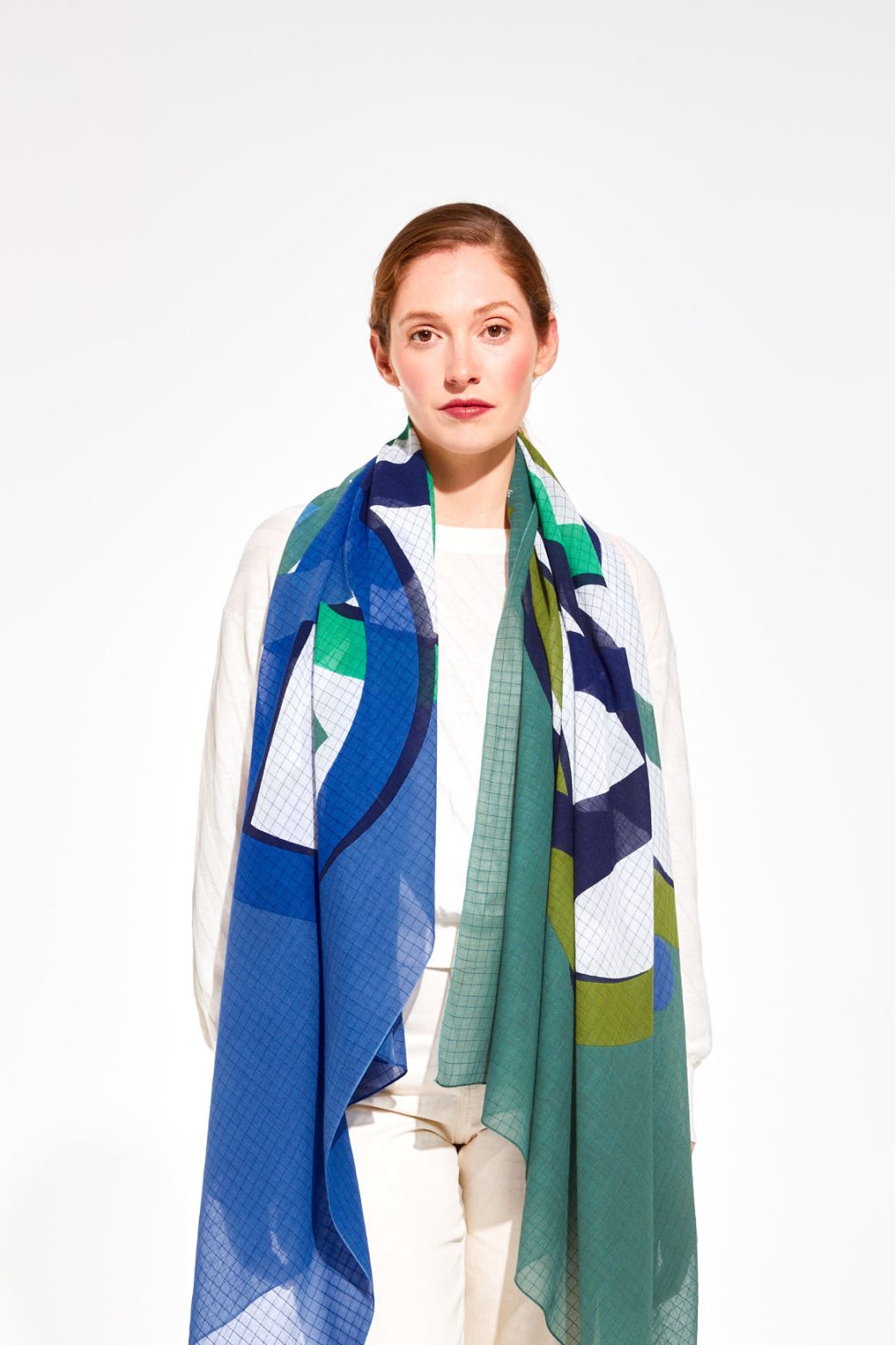 Foulard Icone Vert Bleu