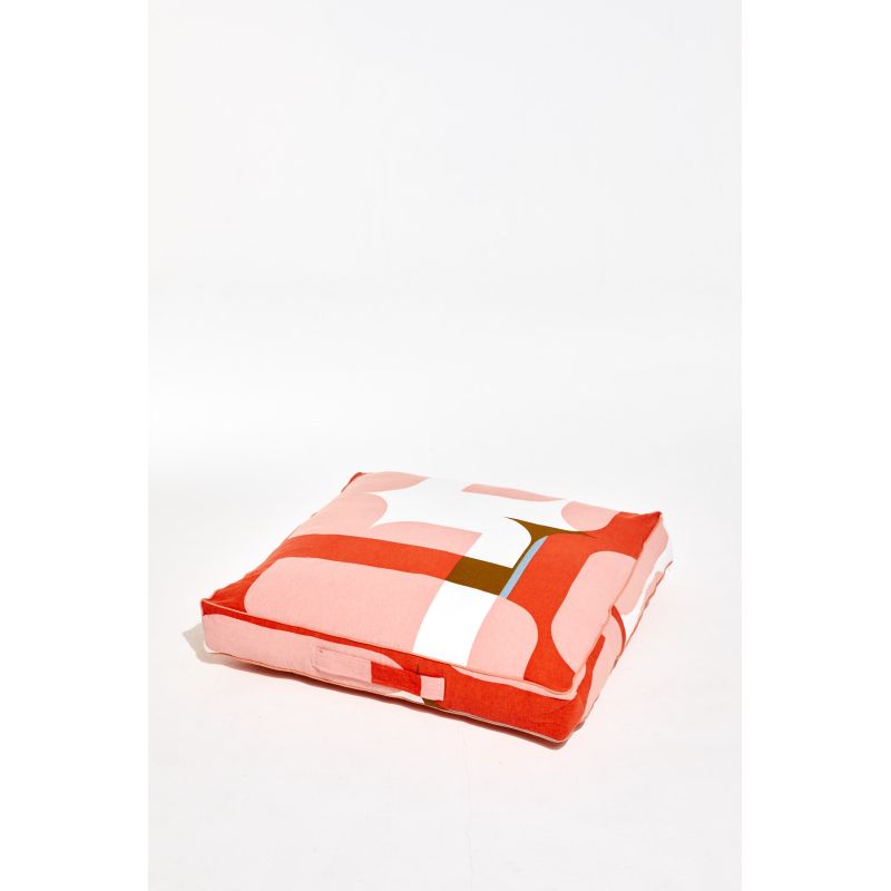 Chance Orange Floor Cushion 80/80/12Cm