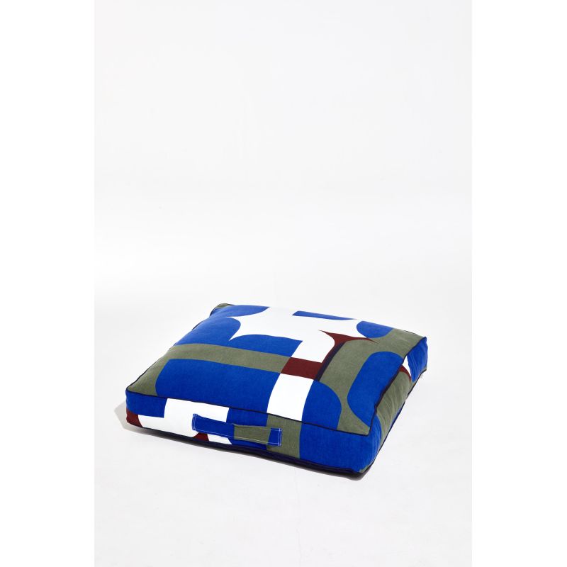 Chance Blue Floor Cushion 80/80/12Cm