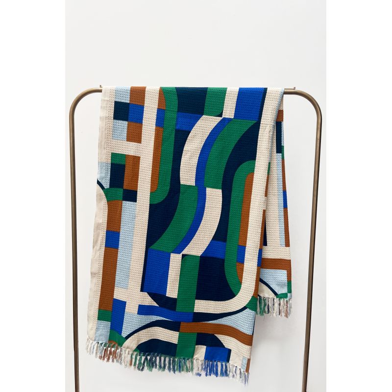 Plaid Supersonic Bleu 140/200Cm Plaid Supersonic Bleu 140/200Cm