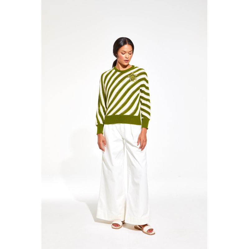 Elixir Khaki Brooche