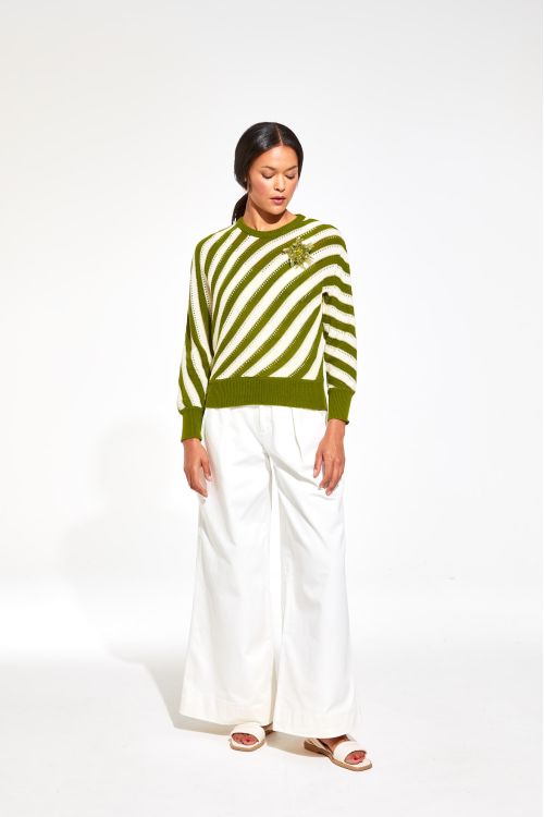 Elixir Khaki Brooche