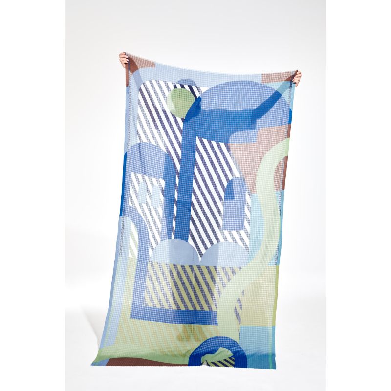 Carte Postale Blue Scarf