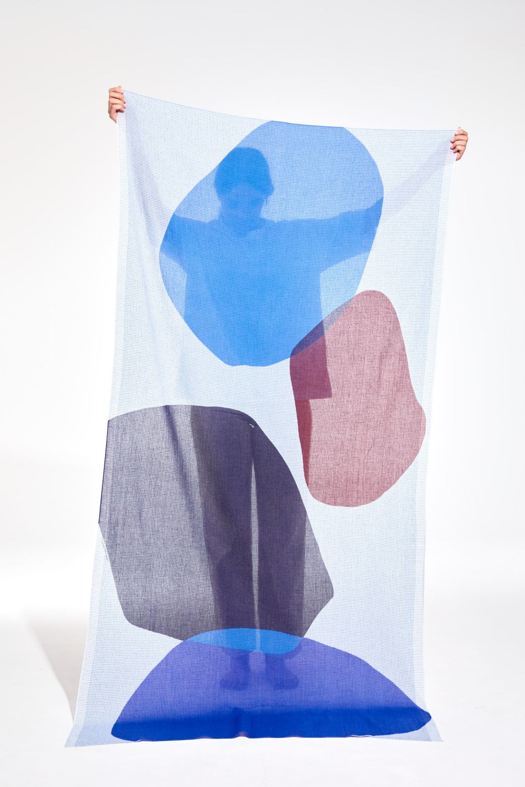 Foulard Galet Bleu