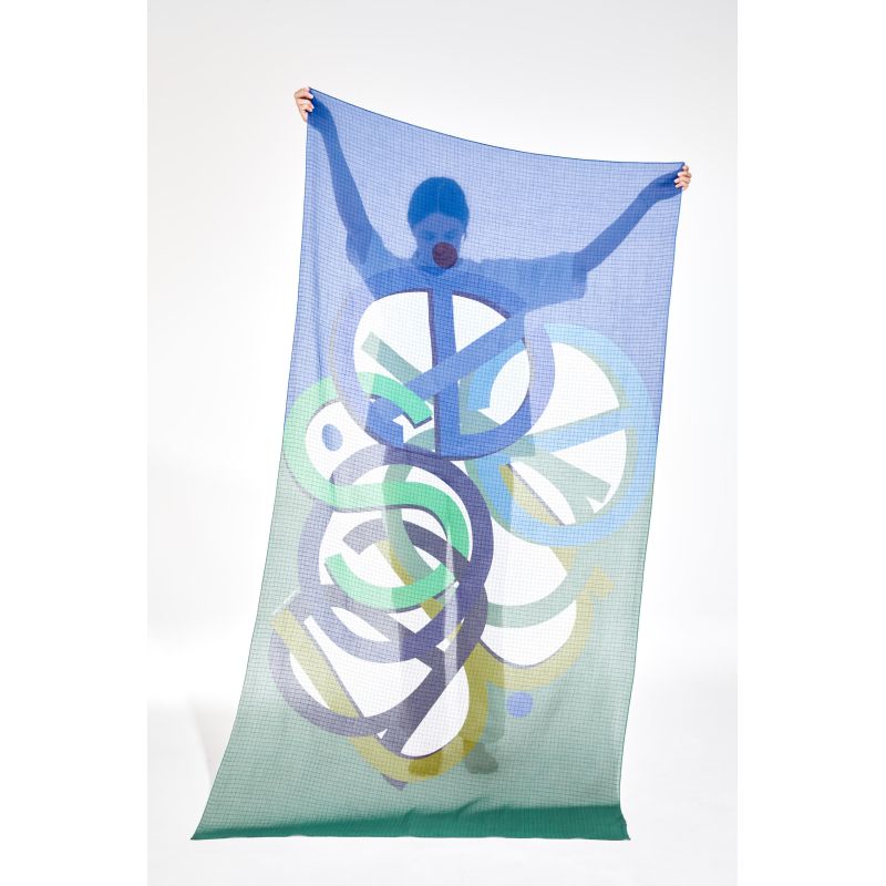Icone Green Blue Scarf