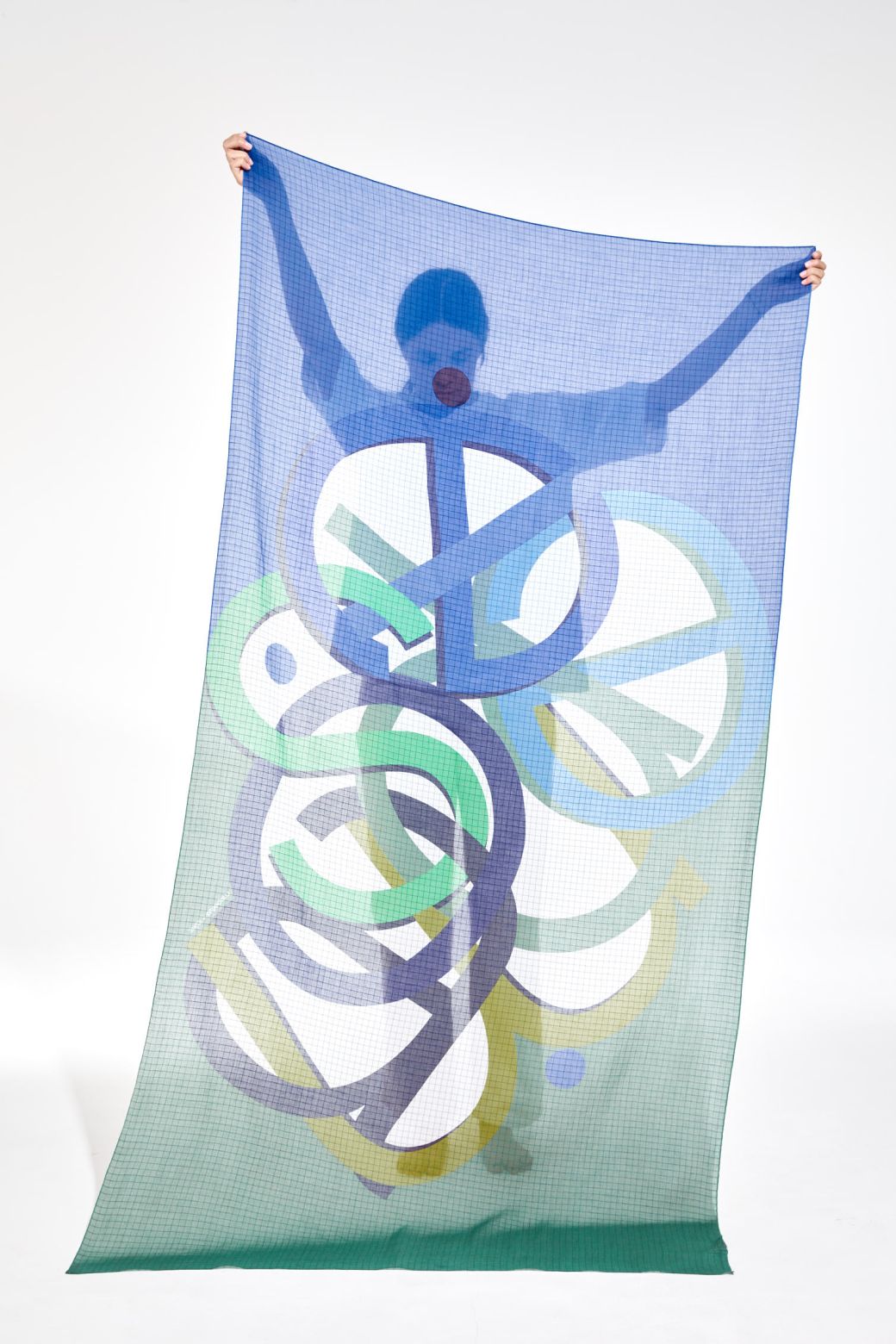 Foulard Icone Vert Bleu