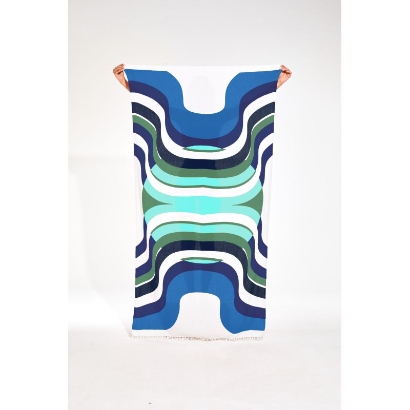 Drap De Plage Halo Bleu