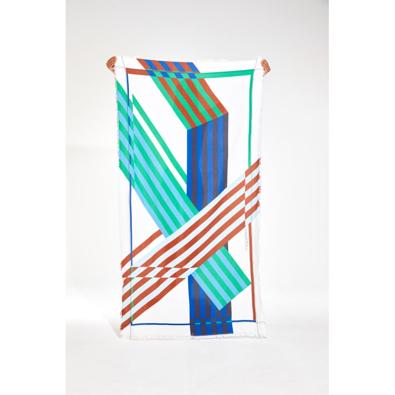 Shibuya Blue Beach Towel