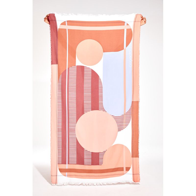 Drap De Plage Abstract Rose