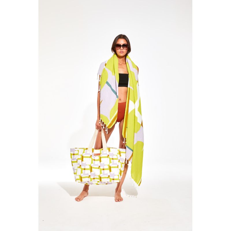 Chance Lime Beach Towel