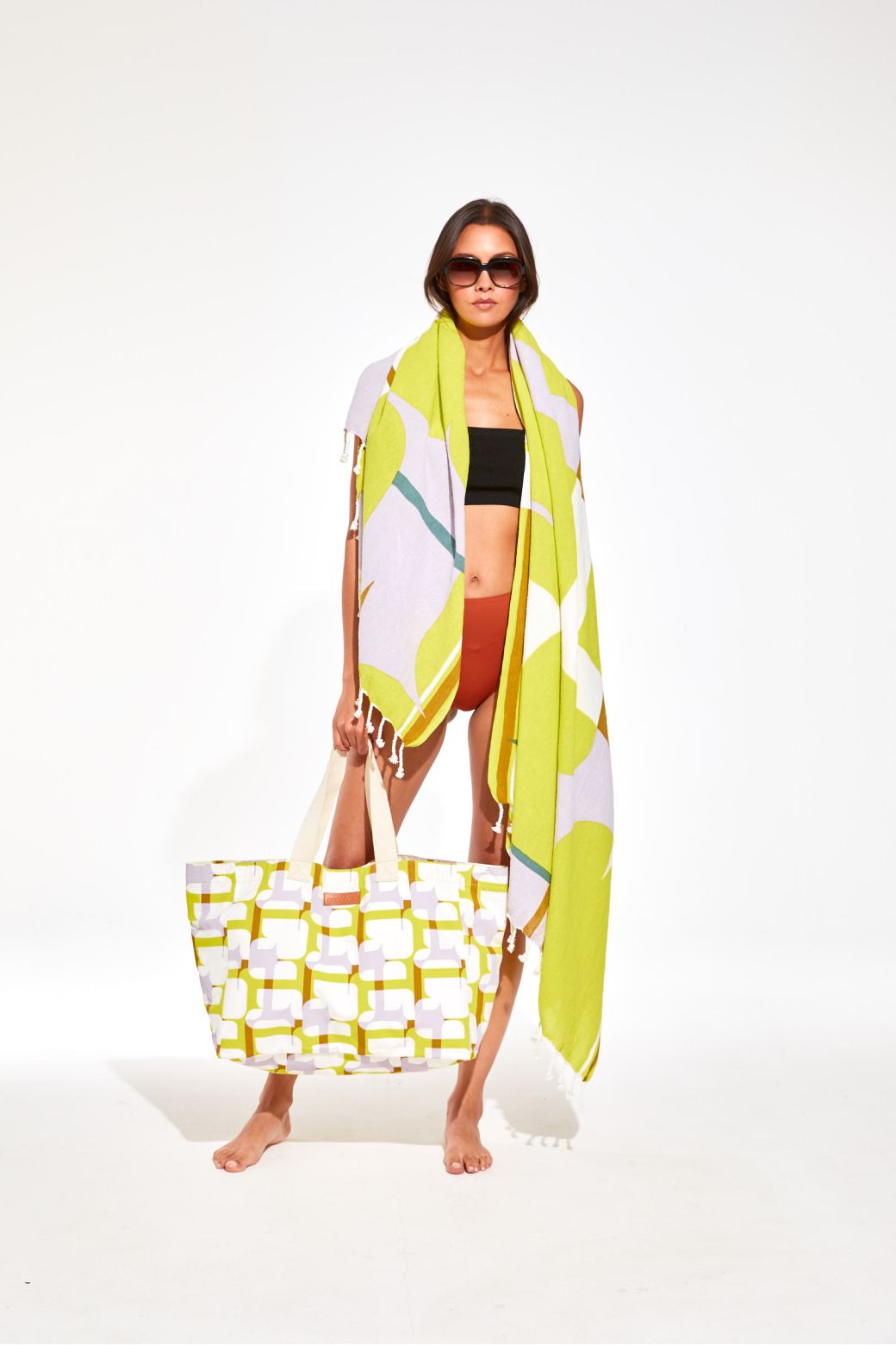 Drap De Plage Chance Lime