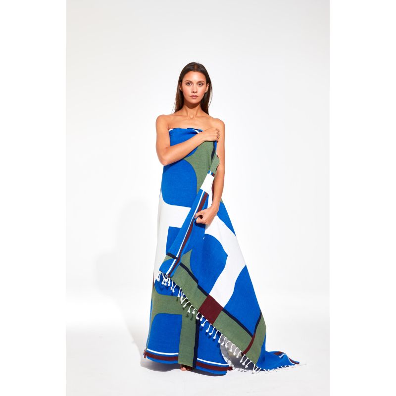 Drap De Plage Chance Bleu