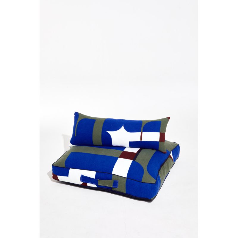 Coussin De Sol Chance Bleu 80/80/12Cm