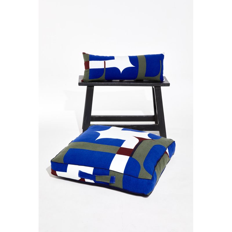 Chance Blue Floor Cushion 80/80/12Cm