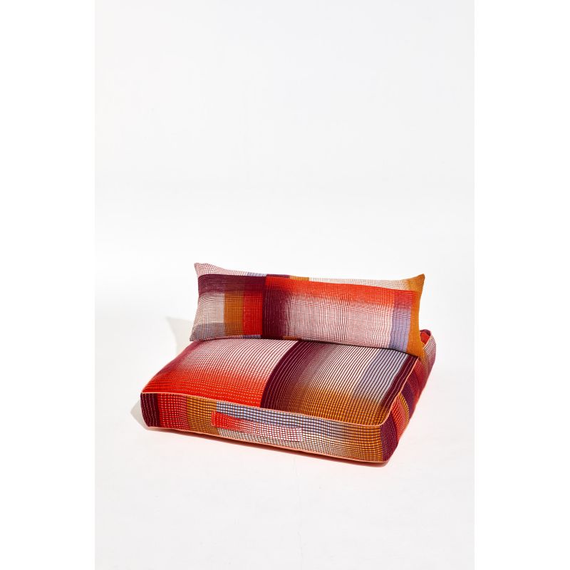 Coussin De Sol Echo Bordeaux 80/80/12Cm