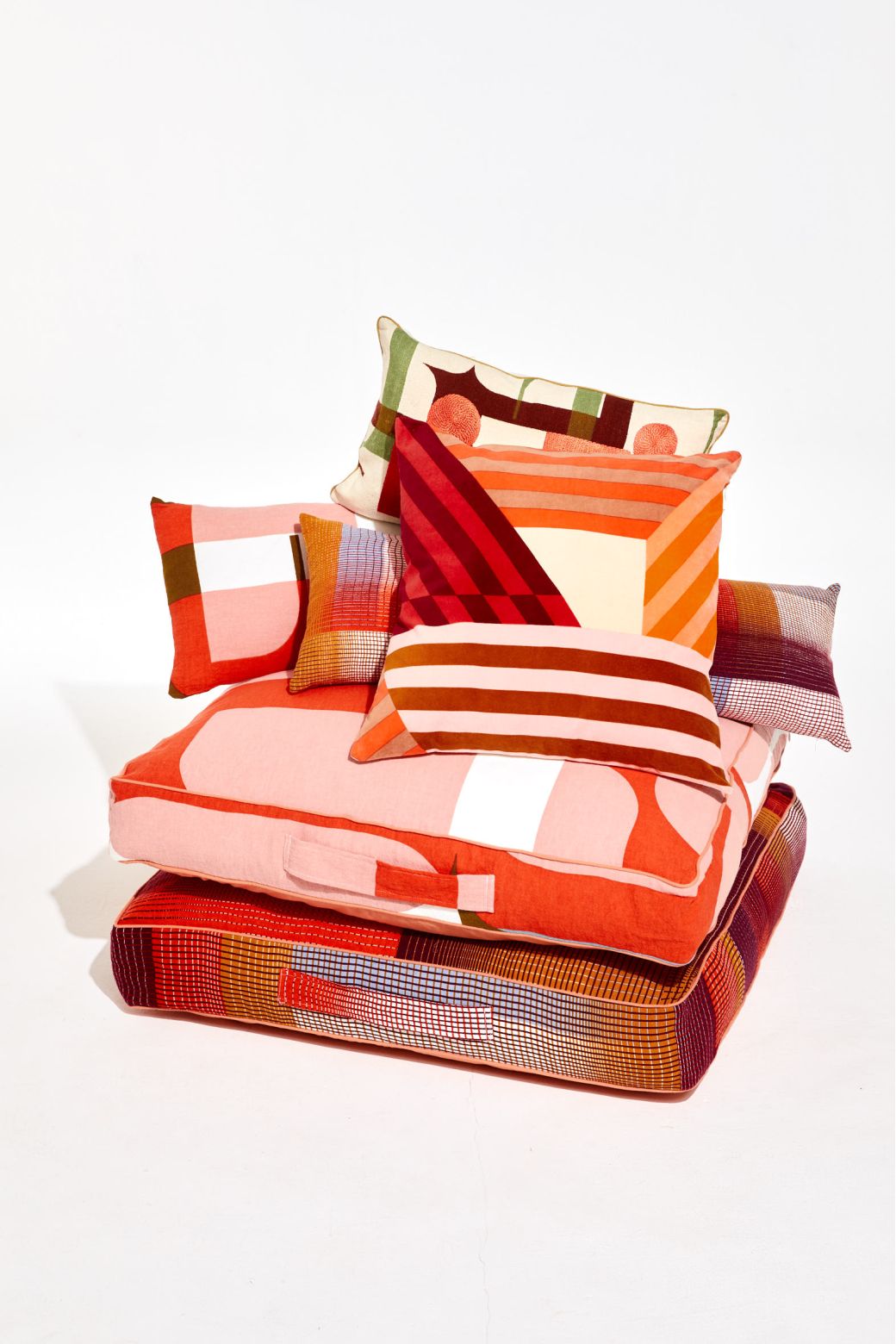Coussin De Sol Echo Bordeaux 80/80/12Cm Coussin De Sol Echo Bordeaux 80/80/12Cm