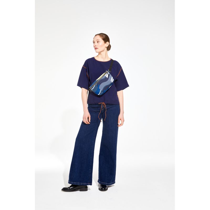 Sac Banane L Chiara Nazare Bleu