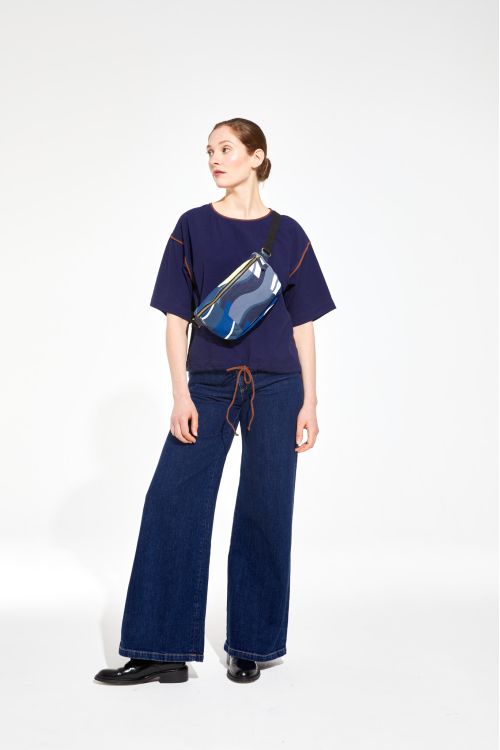 Chiara Nazare Blue Bum Bag L