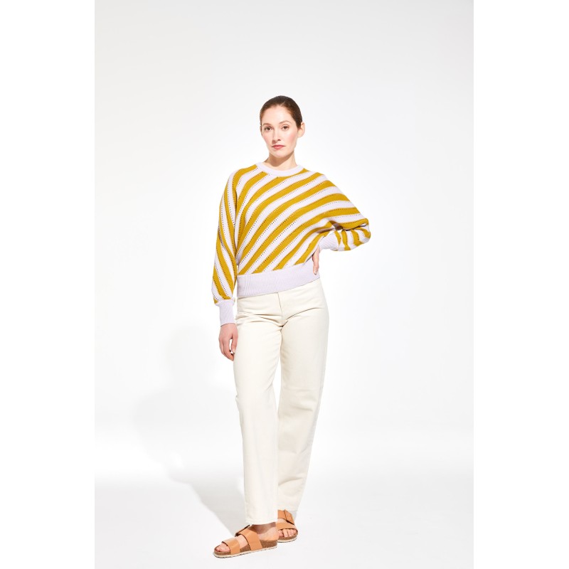 Pull Izia Prima Moutarde Parme