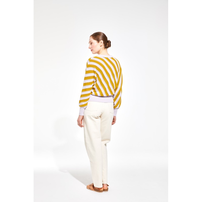 Pull Izia Prima Moutarde Parme