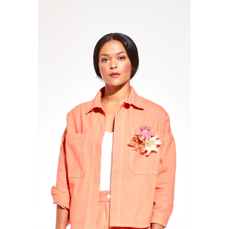 Elixir Off White Brooche