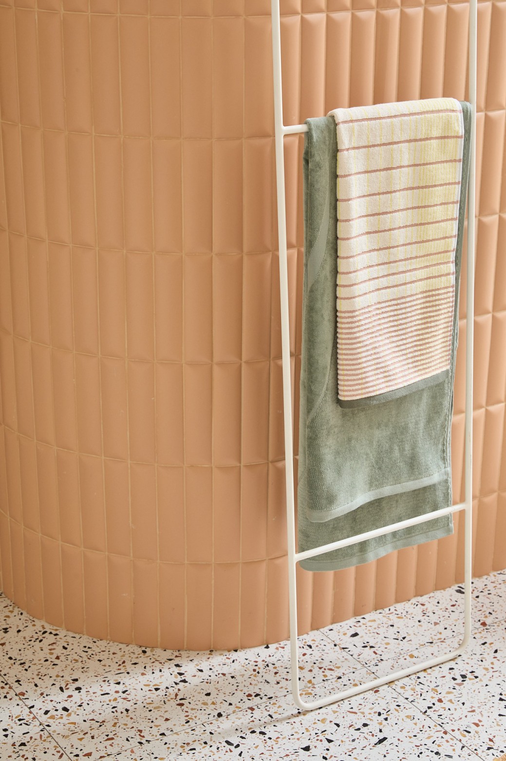 Serviette de bain Rythme Sauge 100x170 Serviette de bain Rythme Sauge 100x170