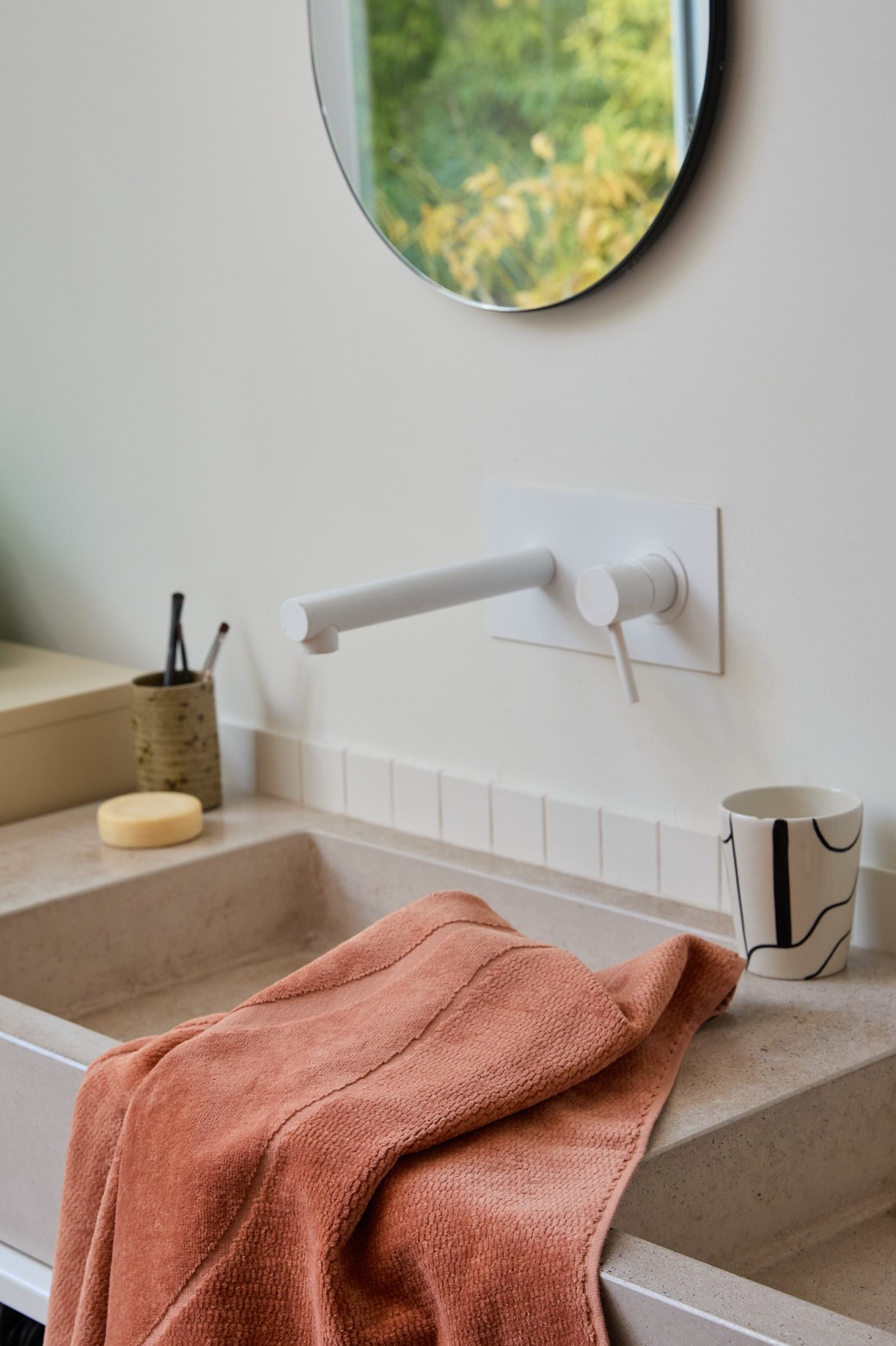 Serviette de bain Rythme Brun 100x170 Serviette de bain Rythme Brun 100x170