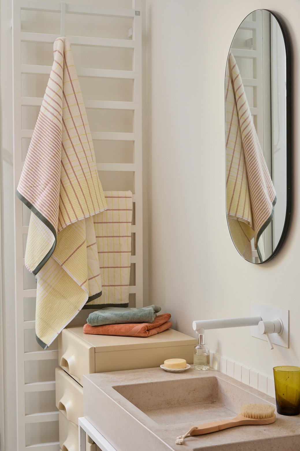 Serviette de bain Echo Jaune