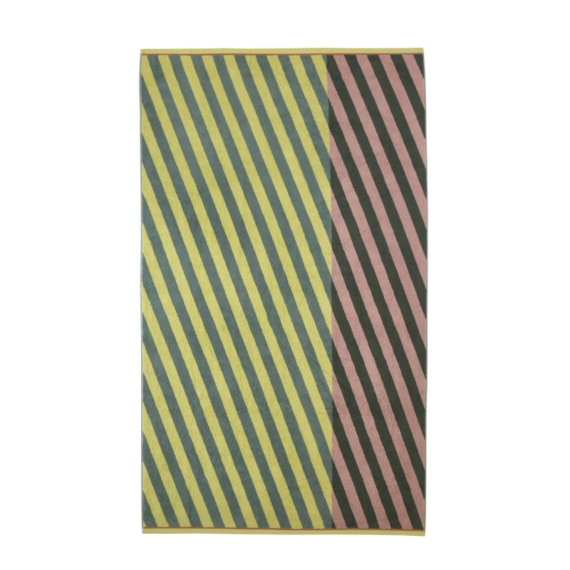 Serviette de bain Diagonal Jaune  100x170