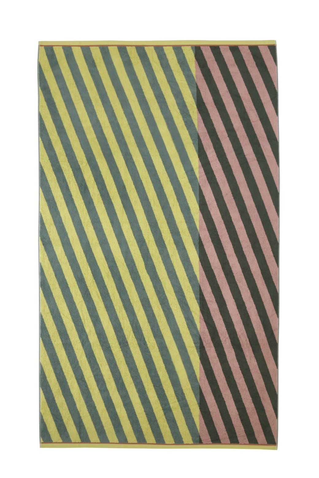Serviette de bain Diagonal Jaune 100x170 Serviette de bain Diagonal Jaune 100x170