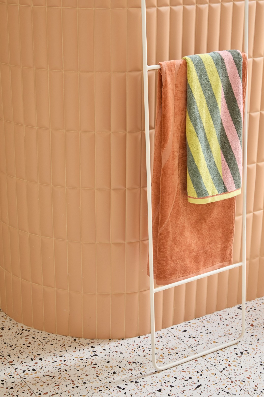 Serviette de bain Diagonal Jaune  100x170