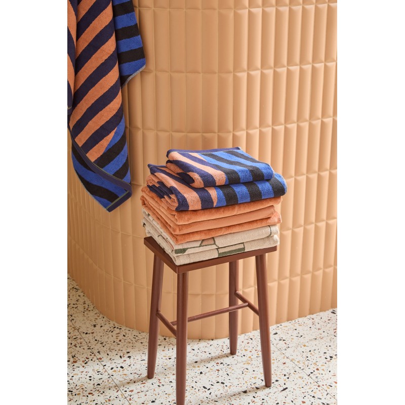 Serviette de bain Diagonal Brun