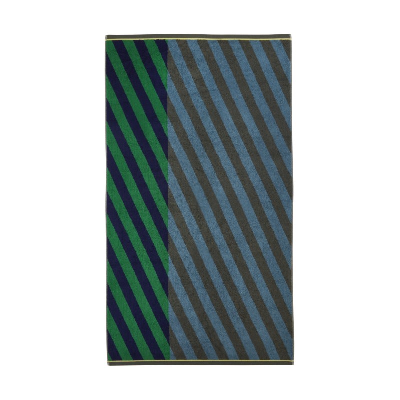 Serviette de bain Diagonal Bleu