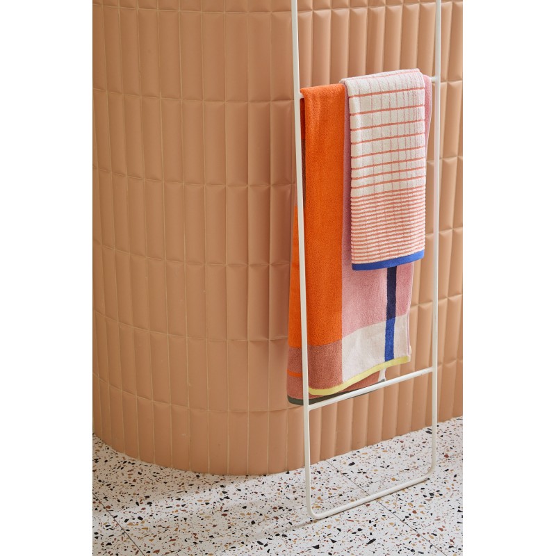 Serviette de bain Color Block Rose