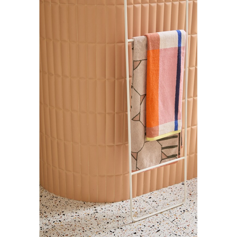 Serviette de bain Color Block Rose