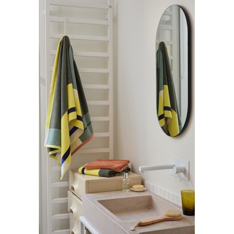 Serviette de bain Color Block jaune