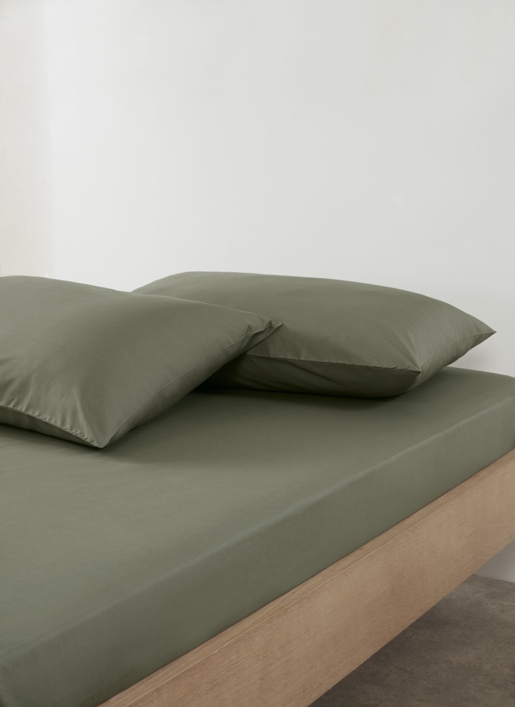 Drap Housse Kaki 160x200+30 Drap Housse Kaki 160x200+30